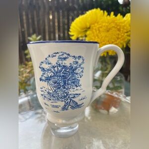 Vintage Disney Winnie the Pooh Toile Tigger’s House Stoneware Mug Antique